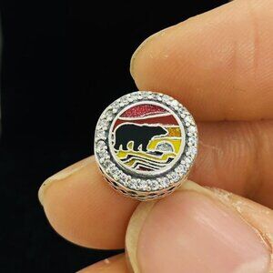 ✨🔥Pandora Smoky Mountain Charm |Bear Charm |Travel Bead Charm